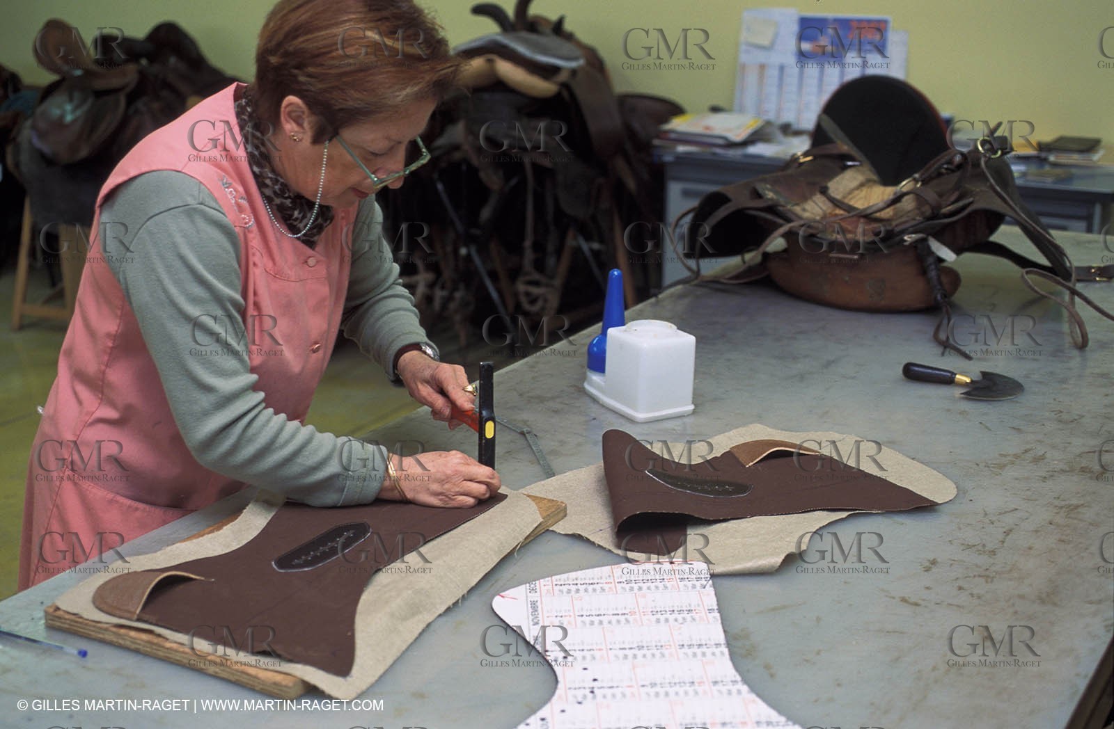 Camargue saddle making