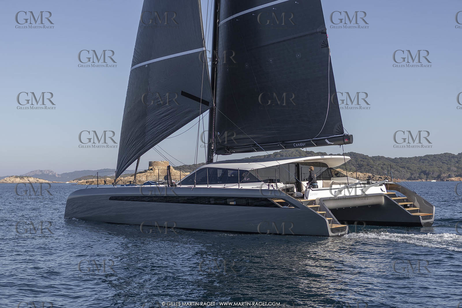 16 02 2019, Porquerolles (FRA,83), Gunboat 68 sail testing  3