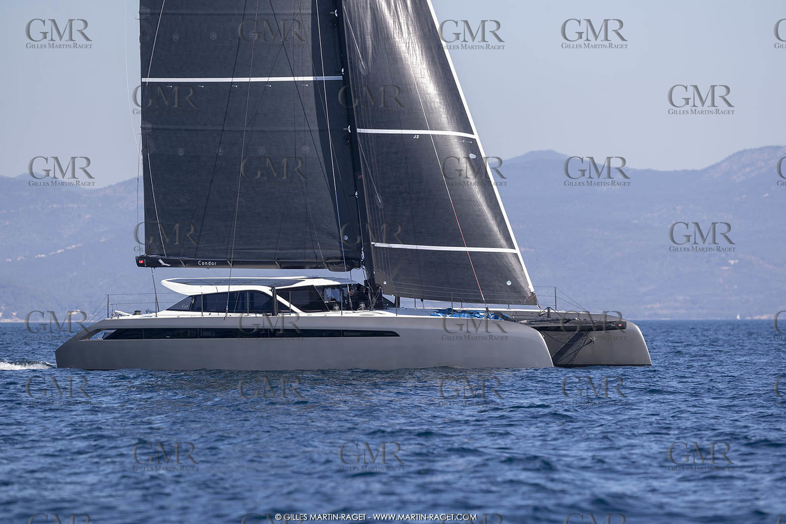16 02 2019, Porquerolles (FRA,83), Gunboat 68 sail testing  3