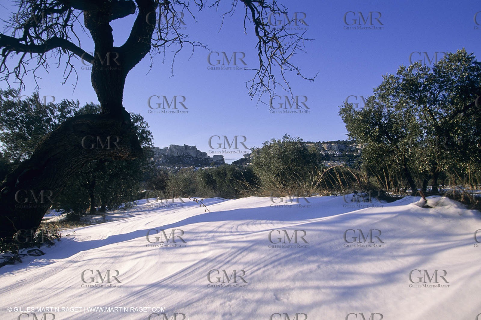 Provence under snow - Baux ed Provence