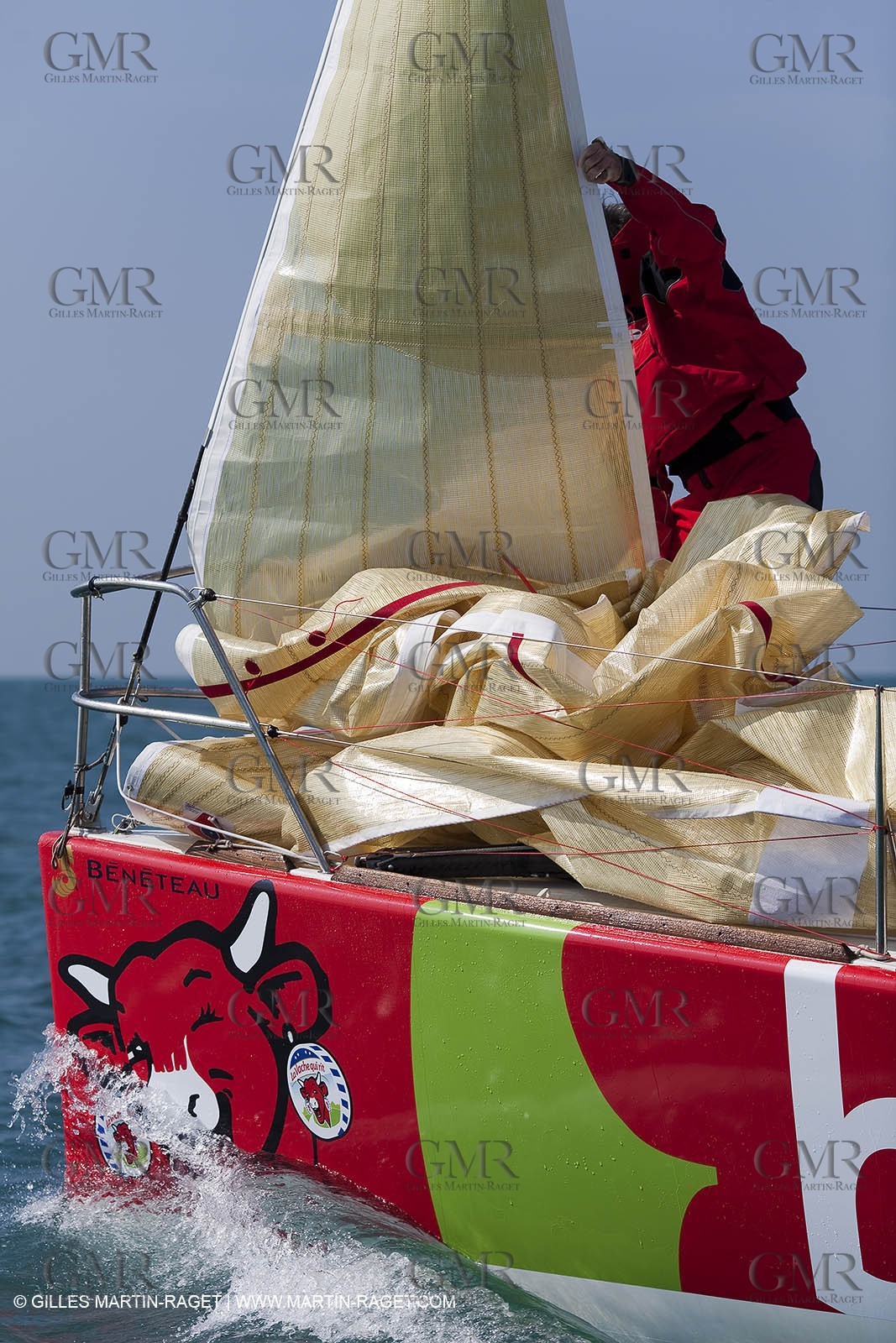 13 03 2010 -  La Grande Motte   Port Camargue (FRA) - Groupe Bel - Kito de Pavant   Sebastien Audigane training for Transat AG2R