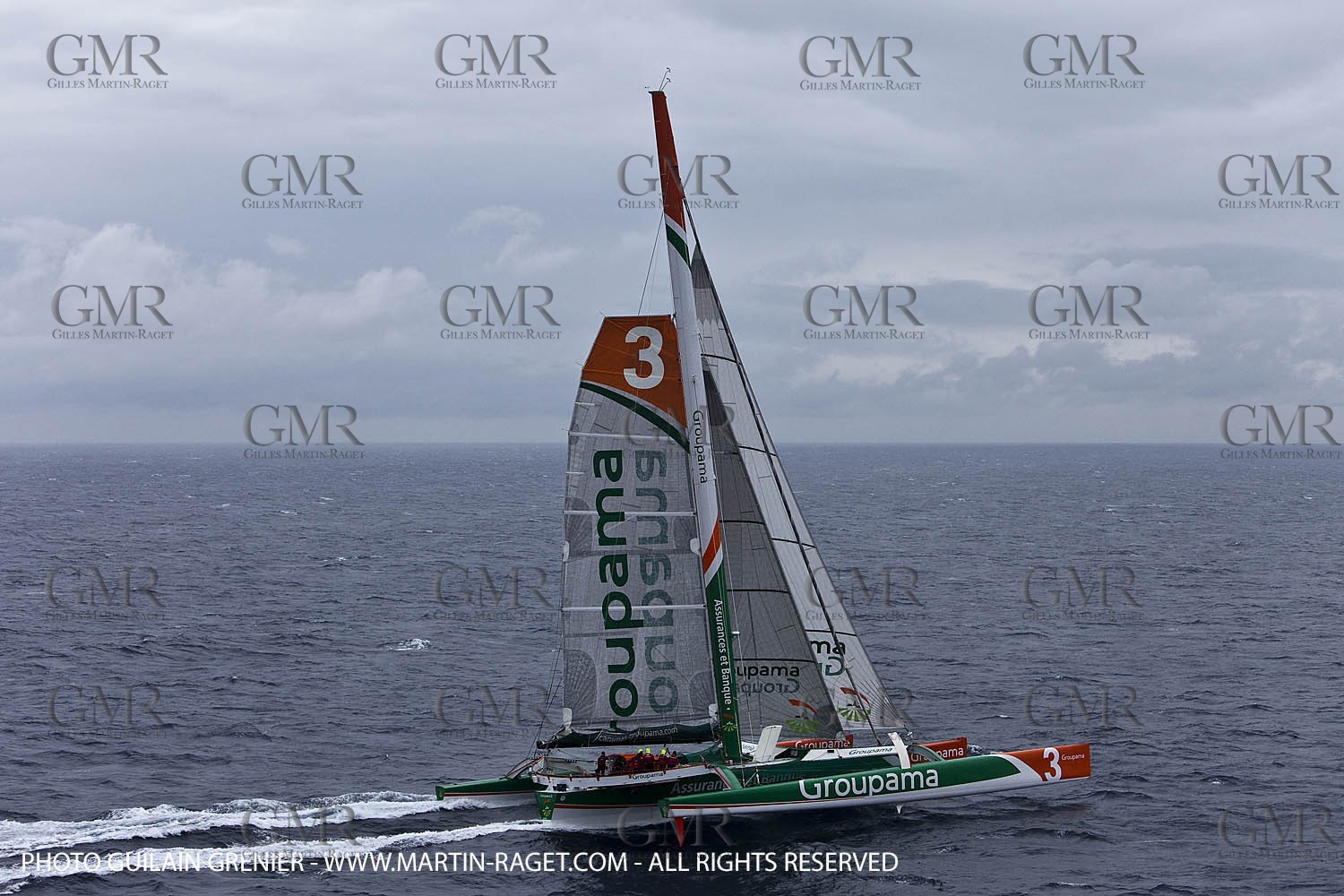 05 14 09 - Marseilles - Mediterranean Record - Groupama 3 - Franck Cammas - G Class - Start from Marseilles to Carthage (Tunisia)