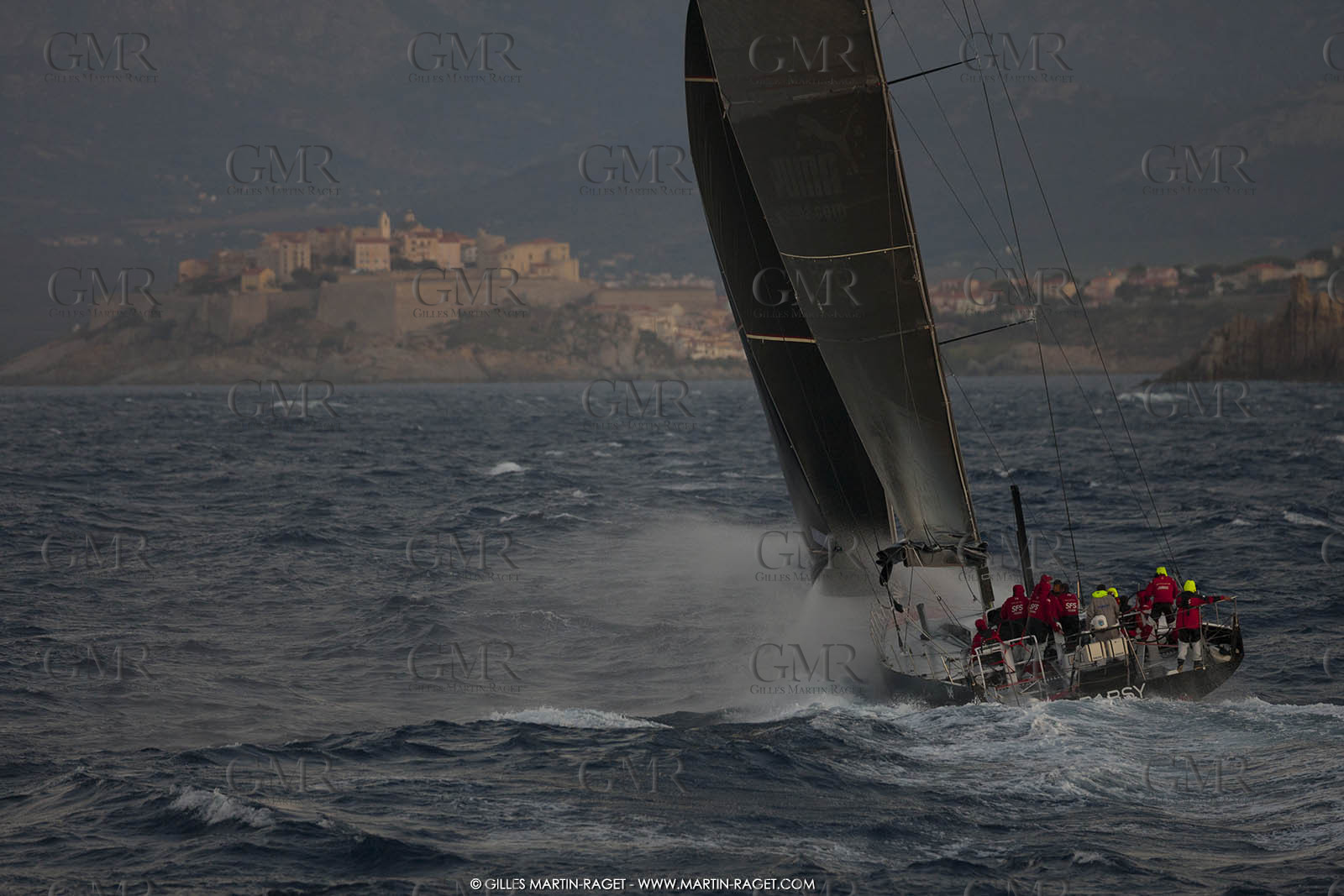 09 10 2017, Calvi (FRA,20), VOR 70 Babsy, Tentative de record autour de la Corse à la voile, skipper Franck Cammas