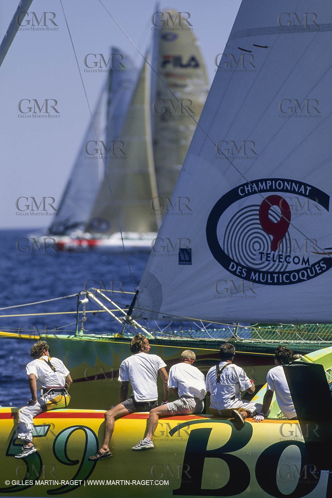 Yacht Racing, Multihull, ORMA 60, Jean Le Cam, Bonduelle