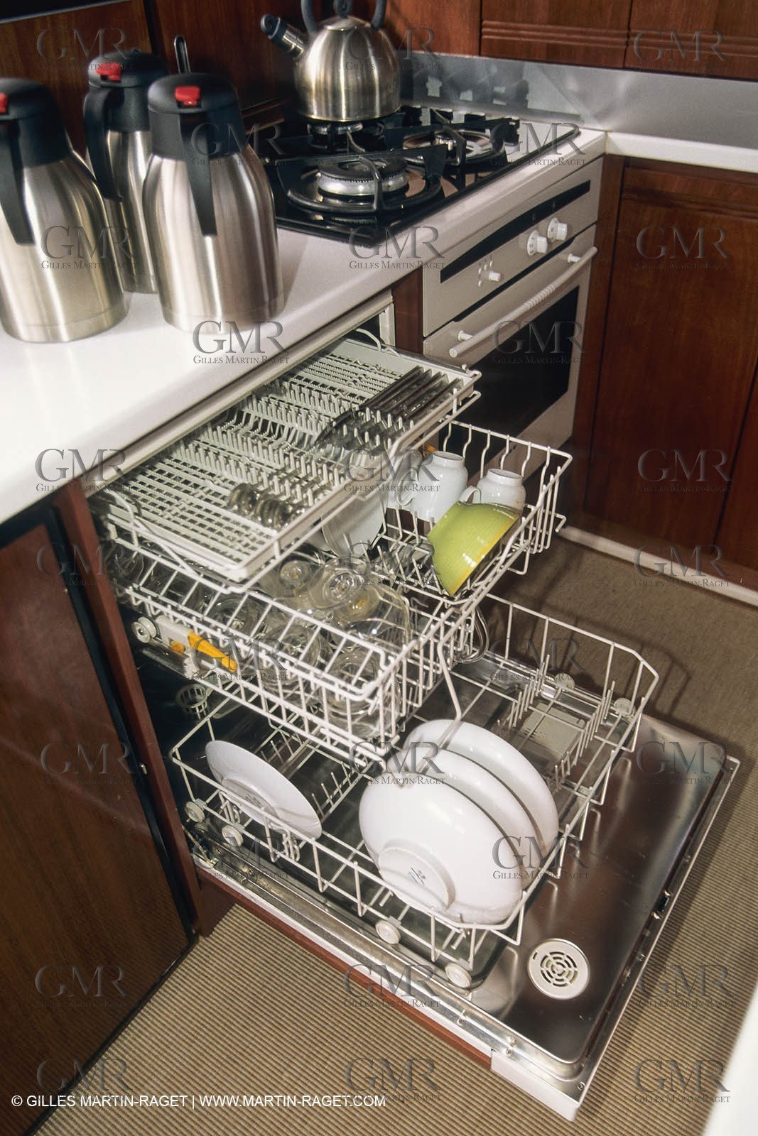 Sailing, cruising, multihull at the mooring