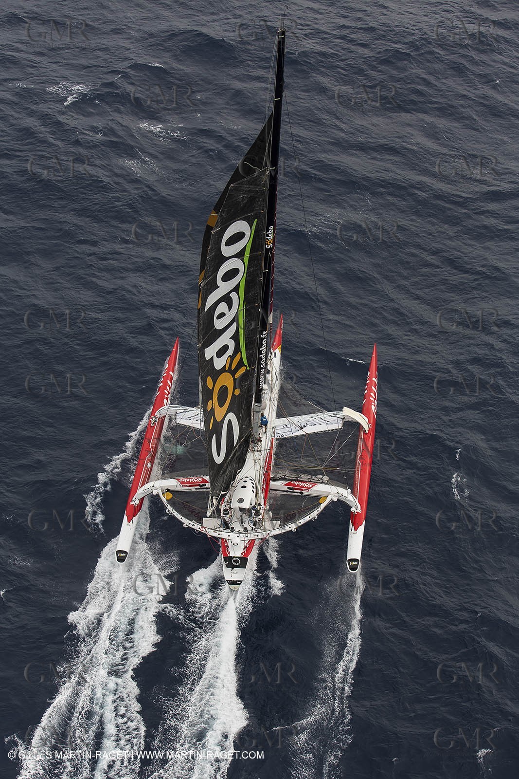12 09 2012 - Marseille (FRA,13) - Trimaran Sodebo - Thomas Coville - Trans Mediterranée record attempt.