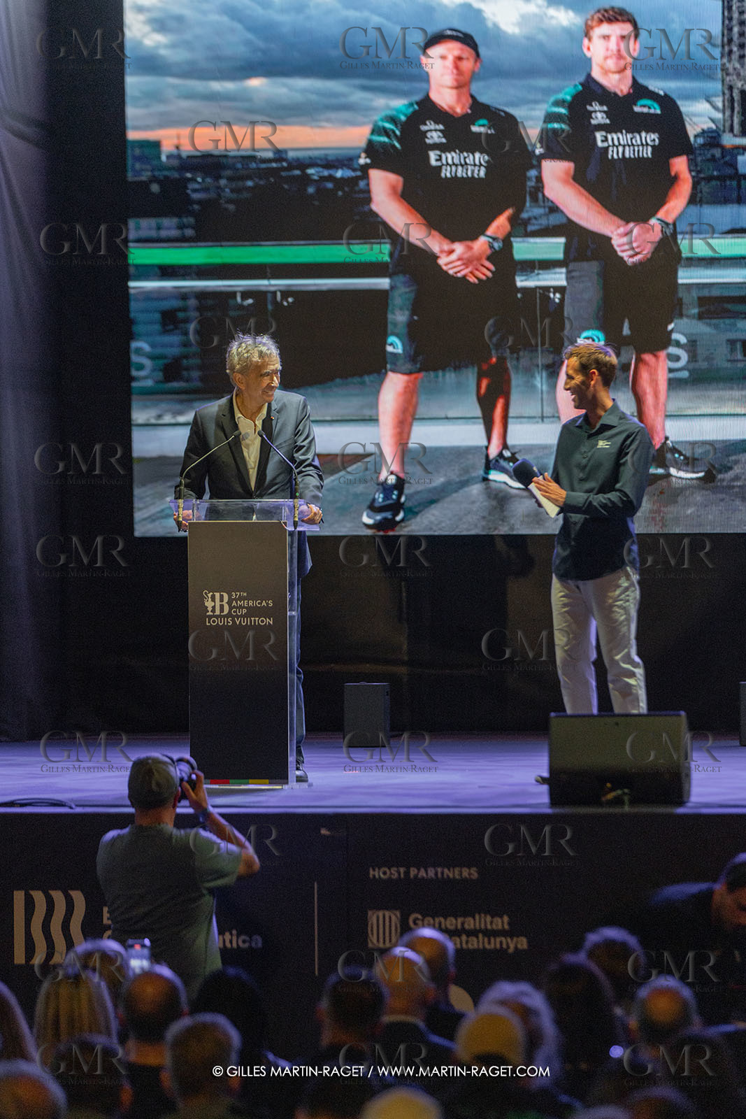 19 10 2024, Barcelona (ESP), Louis Vuitton 37th America's Cup, Final Match, Race Day 6 , Prizegiving