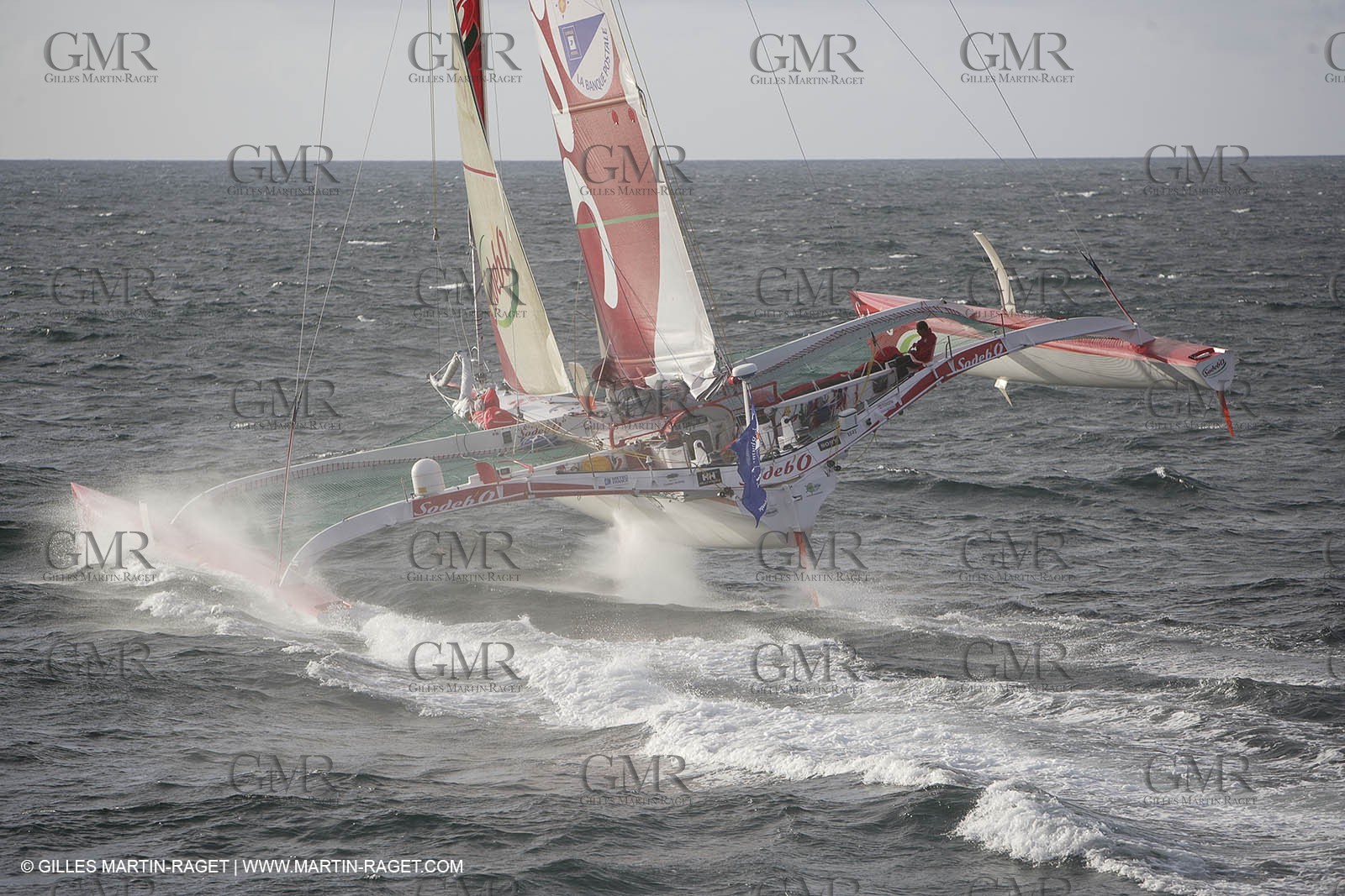 11 10 2008  -Lorient (FRA)  -  Multis Orma - Sodebo (Thomas Coville) - Route du Rhum 2006 training