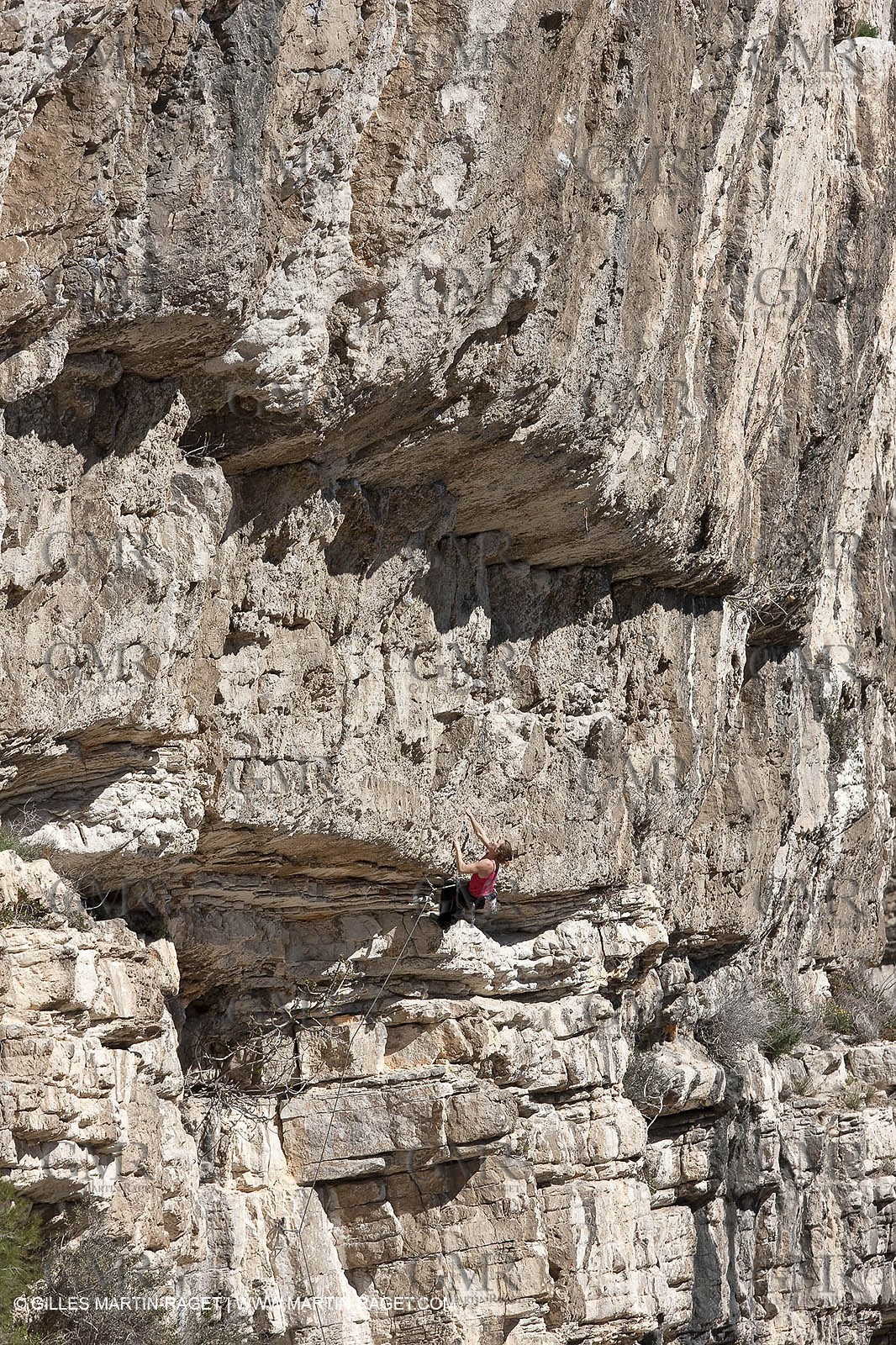 26 03 2009 - Marseille (FRA, 13) - Les Calanques - Sugiton - Les toits cliff