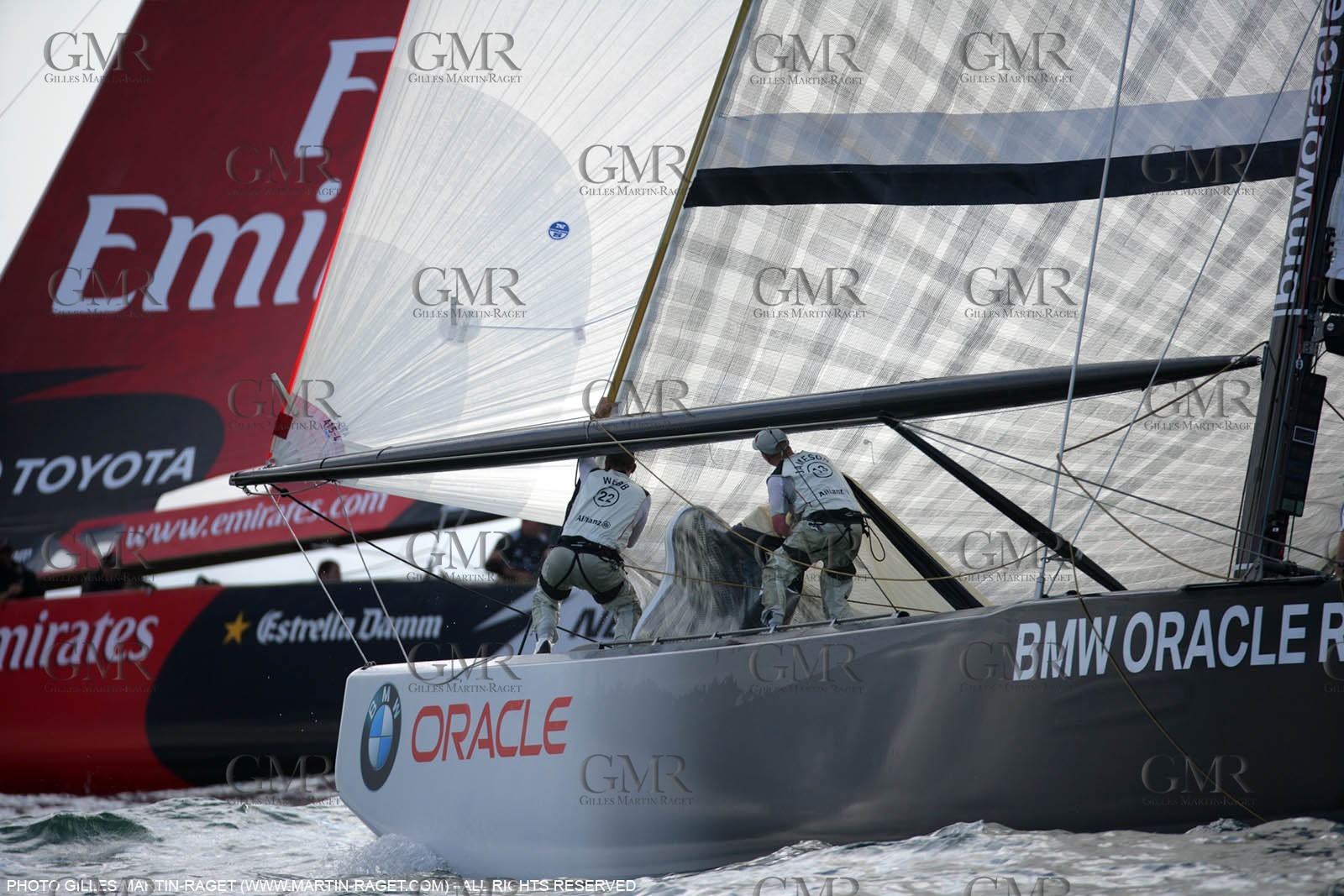 28 04 2007-Valencia (Spain)- 32nd America's Cup - Louis Vuitton Cup - RR1 - Day13 - BMW ORACLE Racing