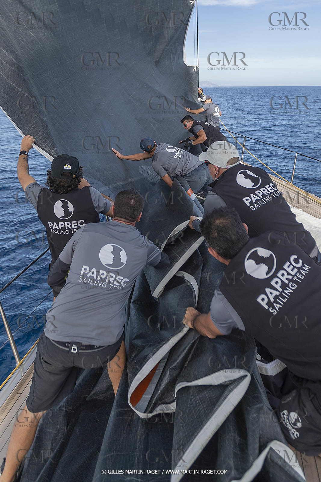 03 10 2022, Saint-Tropez (FRA,83), Voiles de Saint-Tropez 2022,  entraînement des maxis, A bord de Sipirit of Malouen X
