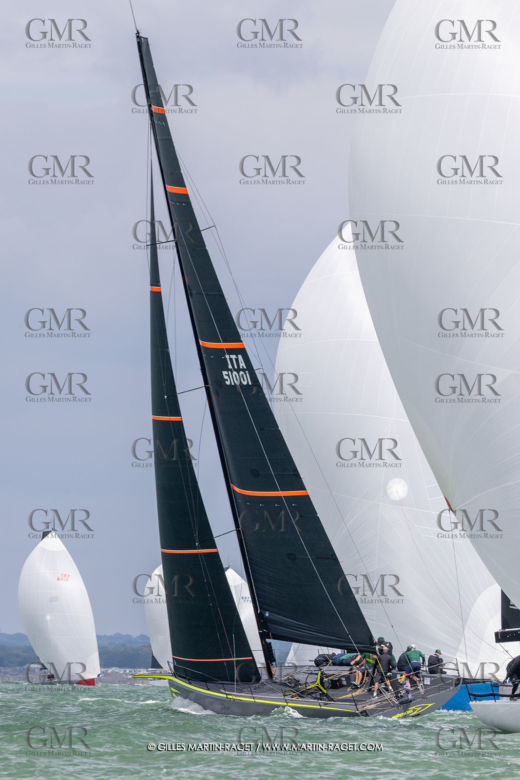 23 07 2025, Cowes (UK, IOW), Admiral's Cup 2025, Inshore racing Day 2, Django Wallyrocket 51, Yacht Club Costa Smeralda (ITA)