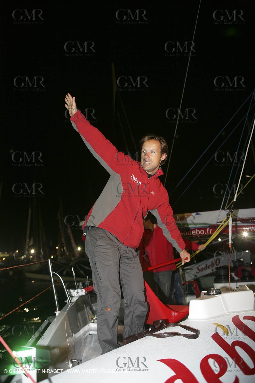 27 10 2006 - Saint Malo (FRA) - Route du Rhum 2006 - Thomas Coville - Sodeb'O - Lock passage
