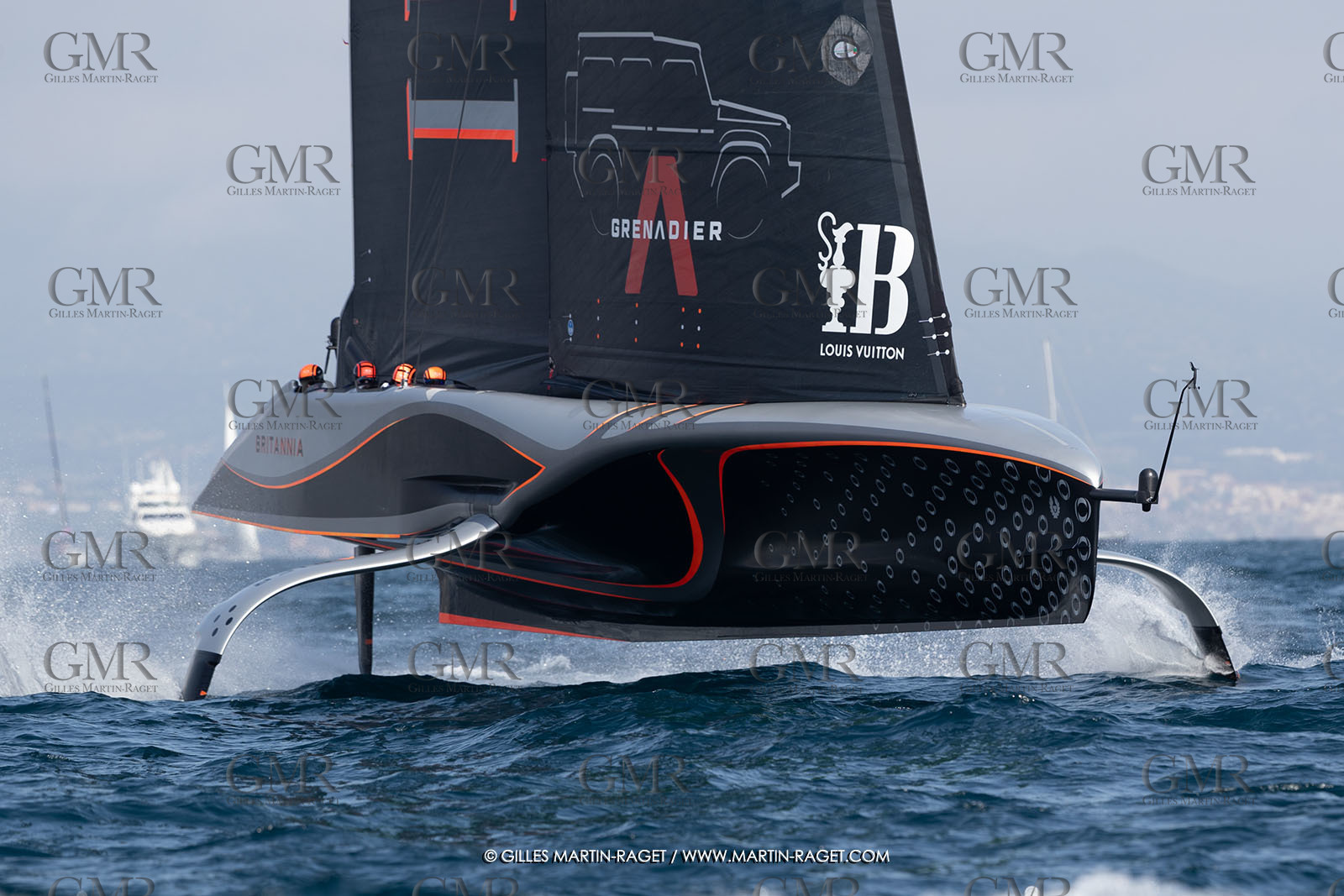 13 10 2024, Barcelona (ESP), Louis Vuitton 37th America's Cup, Final Match, Race Day 2, race 3