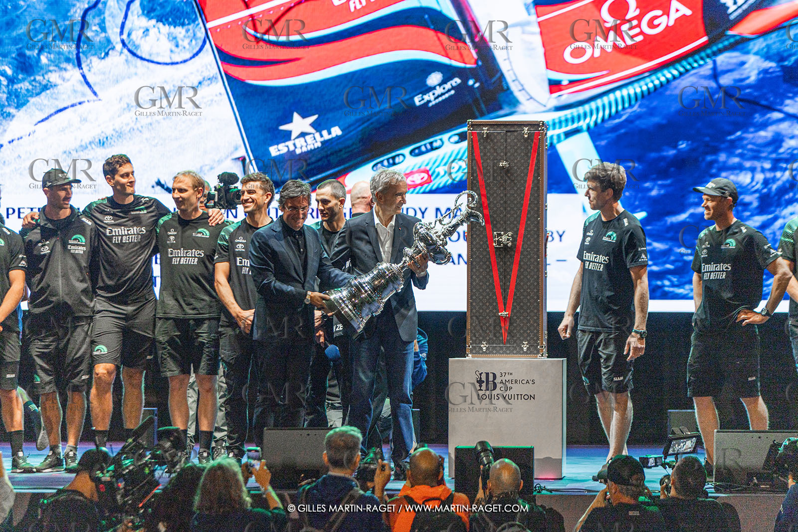 19 10 2024, Barcelona (ESP), Louis Vuitton 37th America's Cup, Final Match, Race Day 6 , Prizegiving