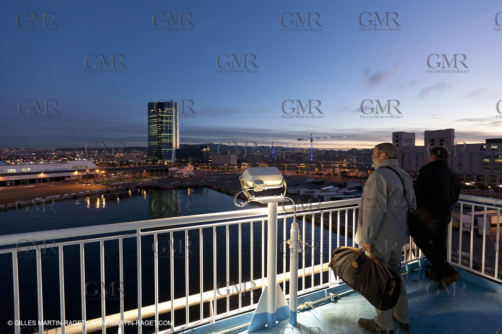 17 02 2012 - Marseille (FRA,13) - Arrival in Marseille onboard ferry Piana (La Meridionale)