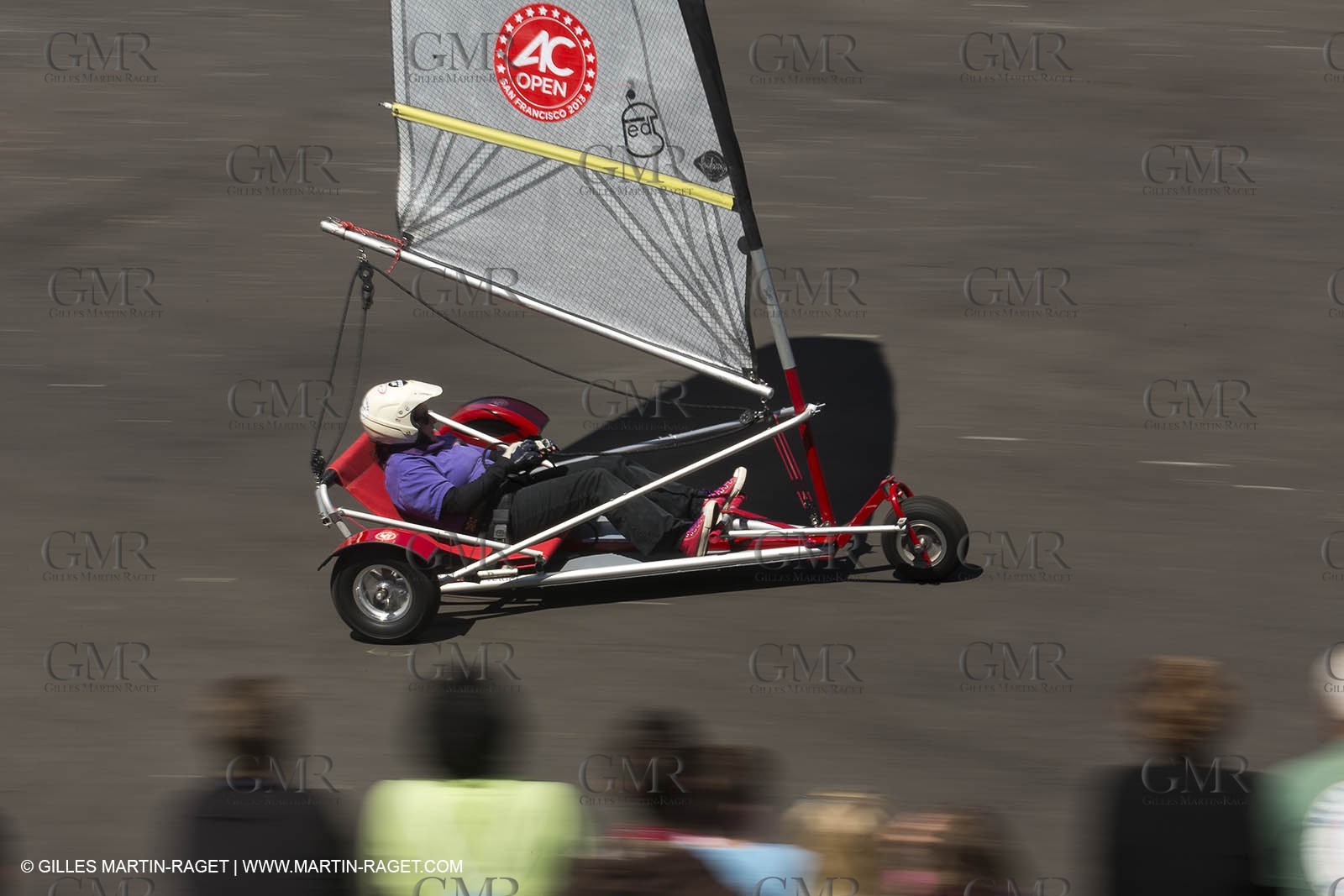 03 08 2013 - San Francisco (USA,CA) - 34th America's Cup - Louis Vuitton Cup - Training Day - America's Cup park - AC Open - Land Sailing demonstration