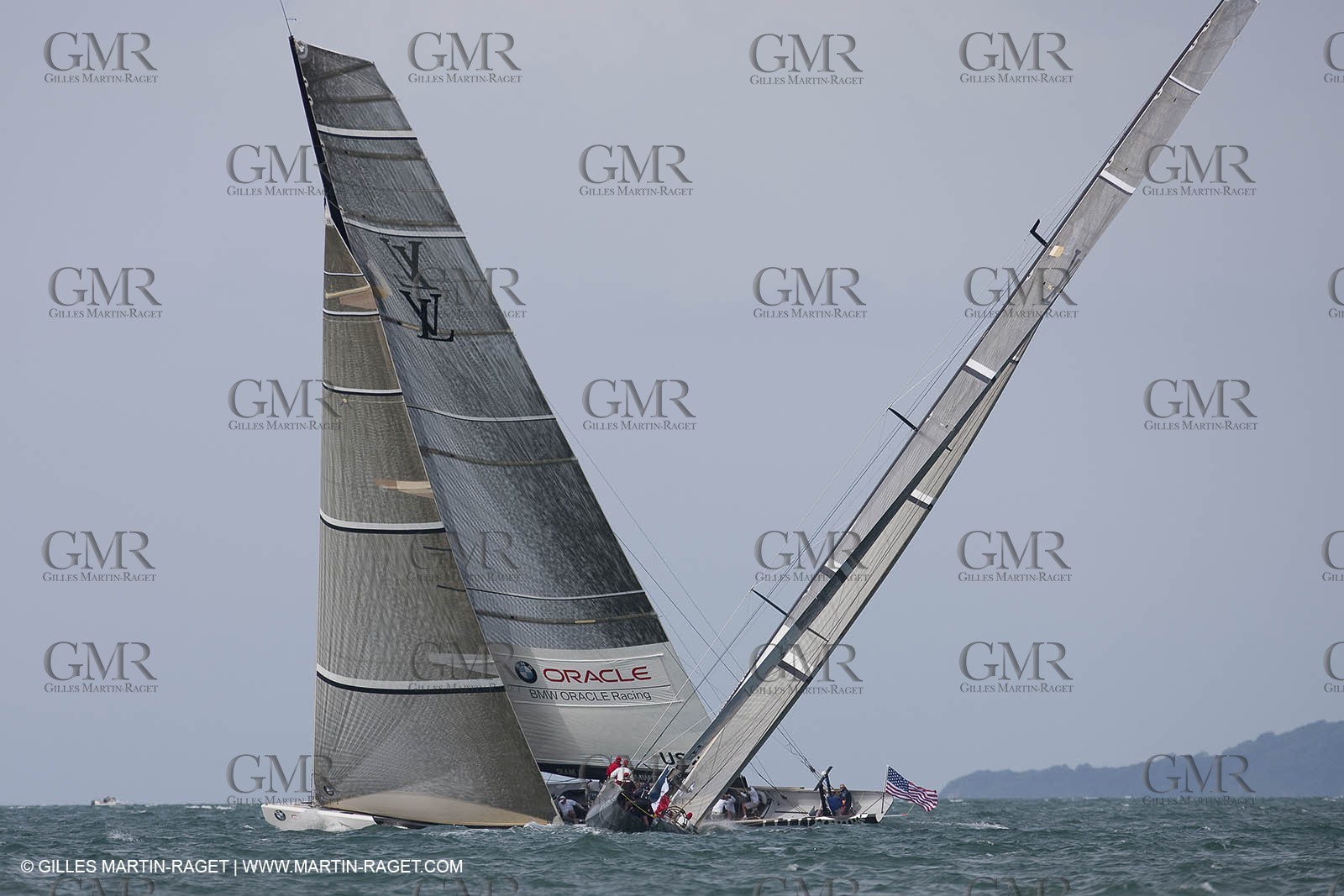 02 02 2009 - Auckland (NZL) - Louis Vuitton Pacific Series - Racing Day 4 - Round Robin 2 - BMW ORACLE RAcing Vs Pataugas by K-Challenge