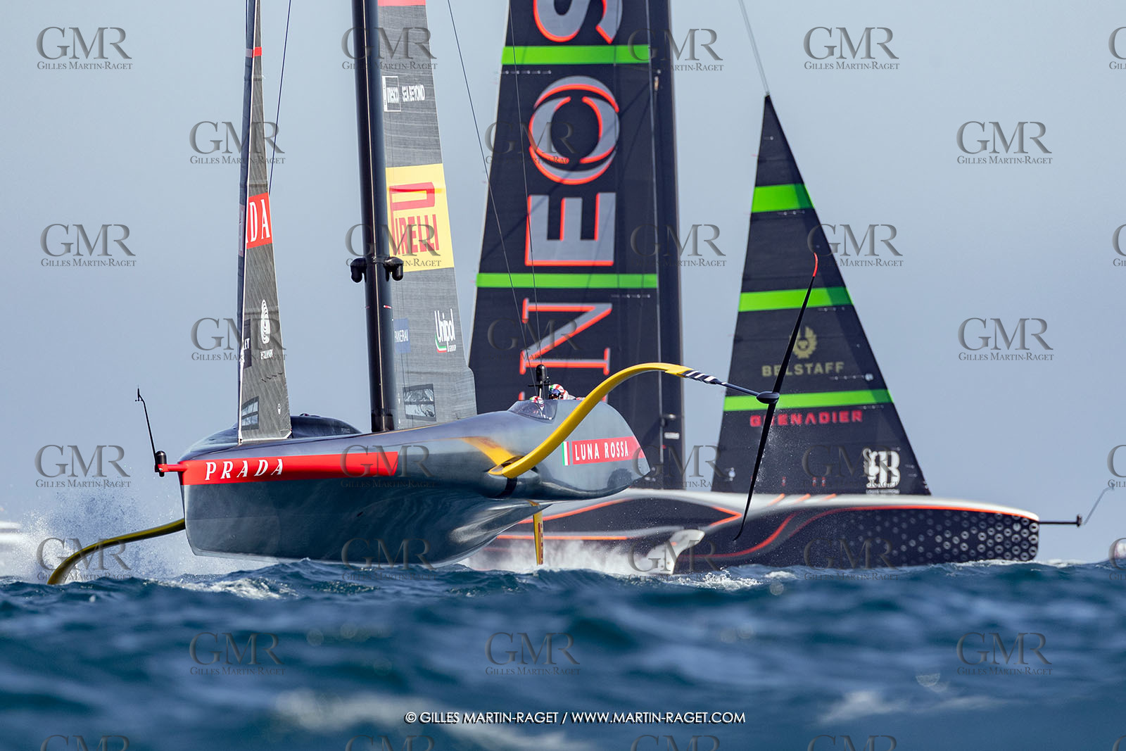 26 09 2024, Barcelona (ESP), 37th America's Cup, Louis Vuitton Cup Final, Race Day 1