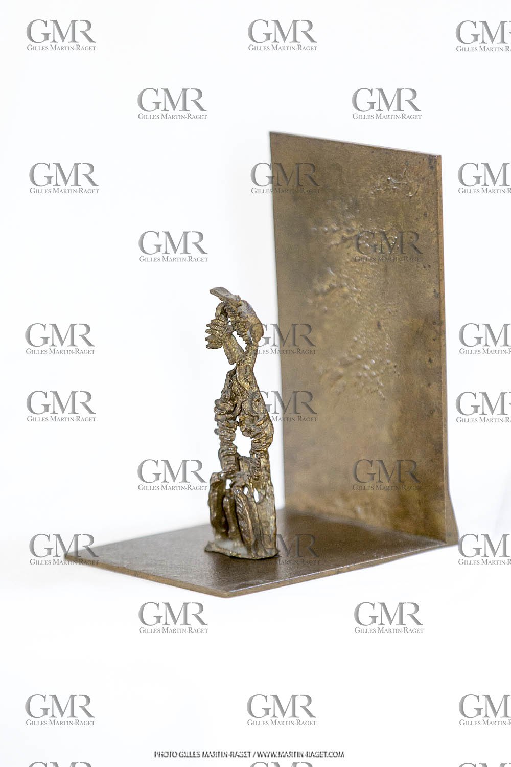 06 03 2016, Saint Etienne du Grès (FRA,13), Oeuvre de Germaine Richier, Seiche n° 27 sur équerre, 1955-56