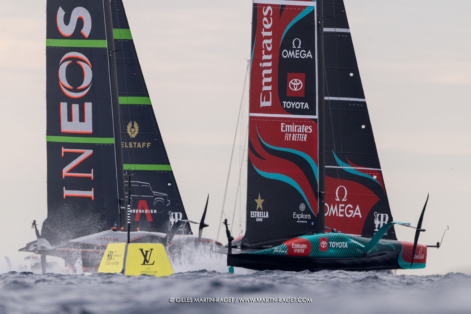 18 10 2024, Barcelona (ESP), Louis Vuitton 37th America's Cup, Final Match, Race Day 5, Race 7