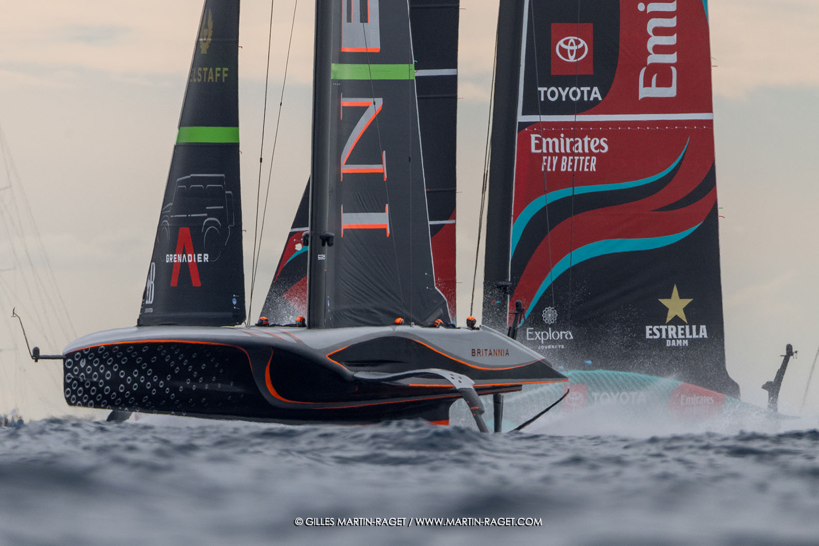 18 10 2024, Barcelona (ESP), Louis Vuitton 37th America's Cup, Final Match, Race Day 5, Race 7
