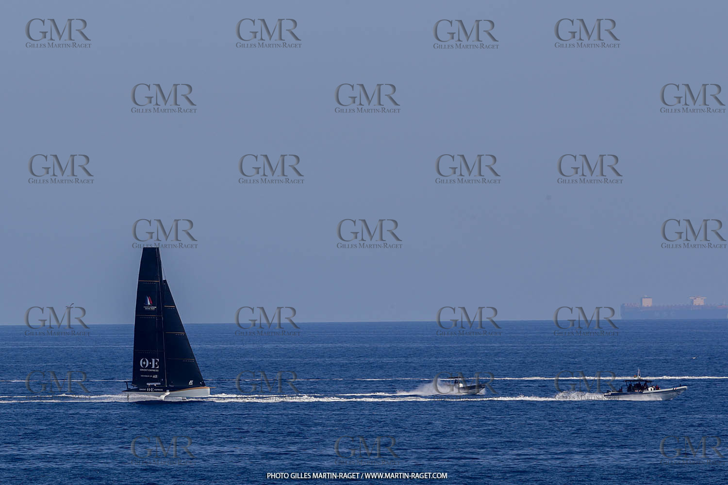 22 08 2023, Barcelona (ESP), 37th America's Cup, Orient Express Racing Team, AC 40 first training