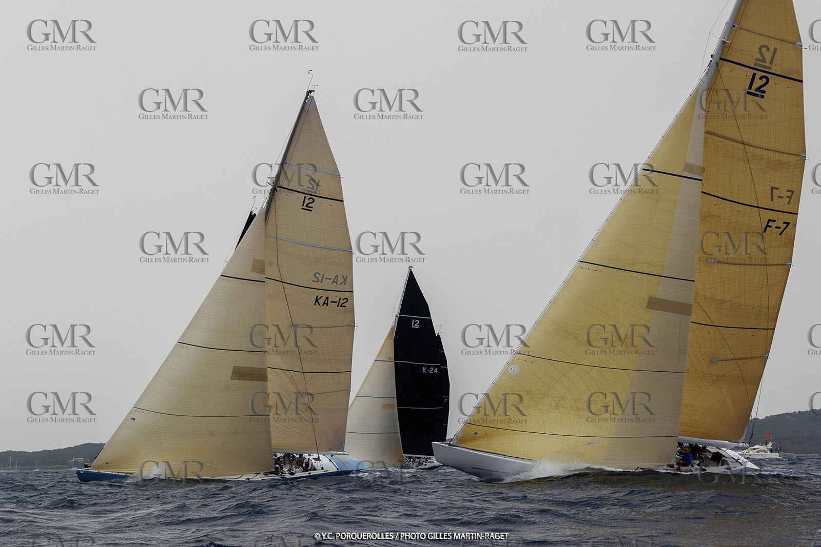 19 06 2024, Porquerolles Island (FRA), Championnat du monde des 12 m JI 2024, Race Day 1