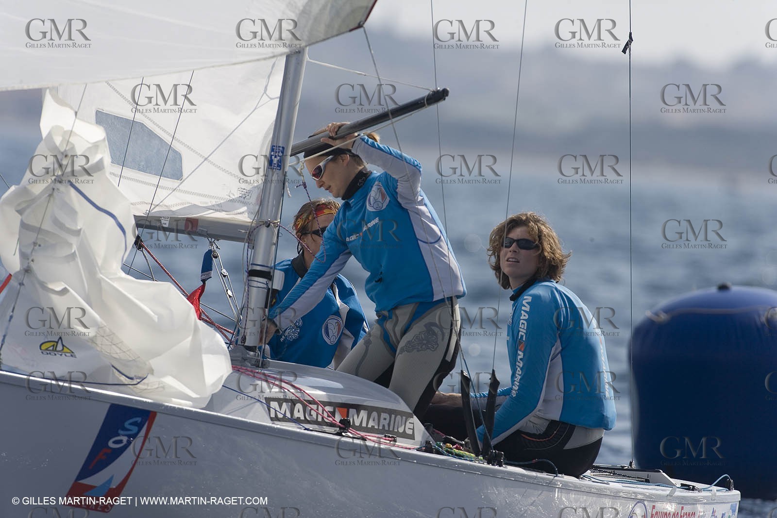 25 04 2007 - 2007 Semaine Olympique Française - Hyères (South of France) - Day 4 - Team France - Yingling - Leberre-Gerecht-Ponsar