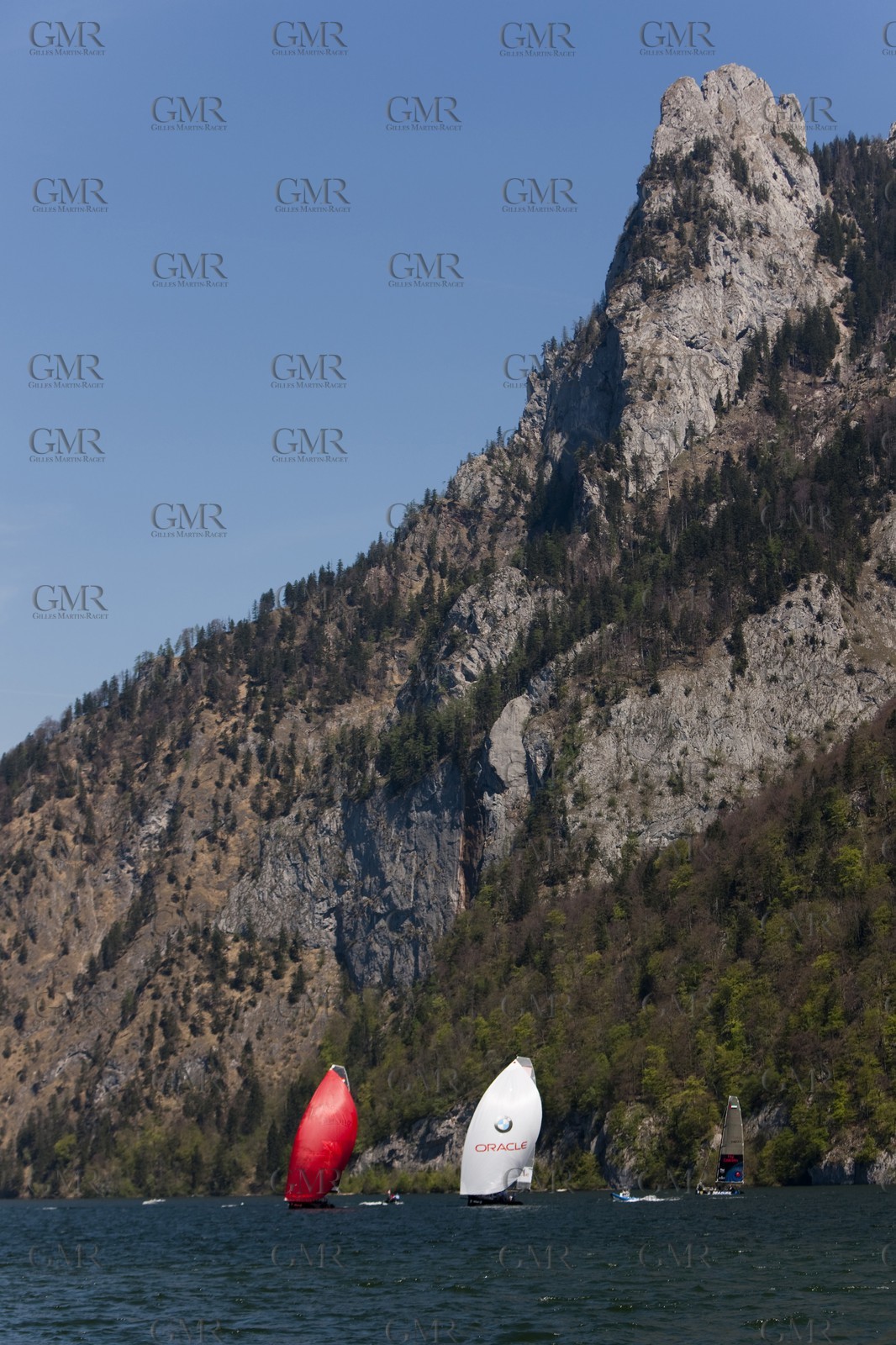 29 04 2010 - Gmunden (Lake Traunsee, Austria) - RC44 World Championship 2010 - BMW ORACLE Racing - Racing Day 1