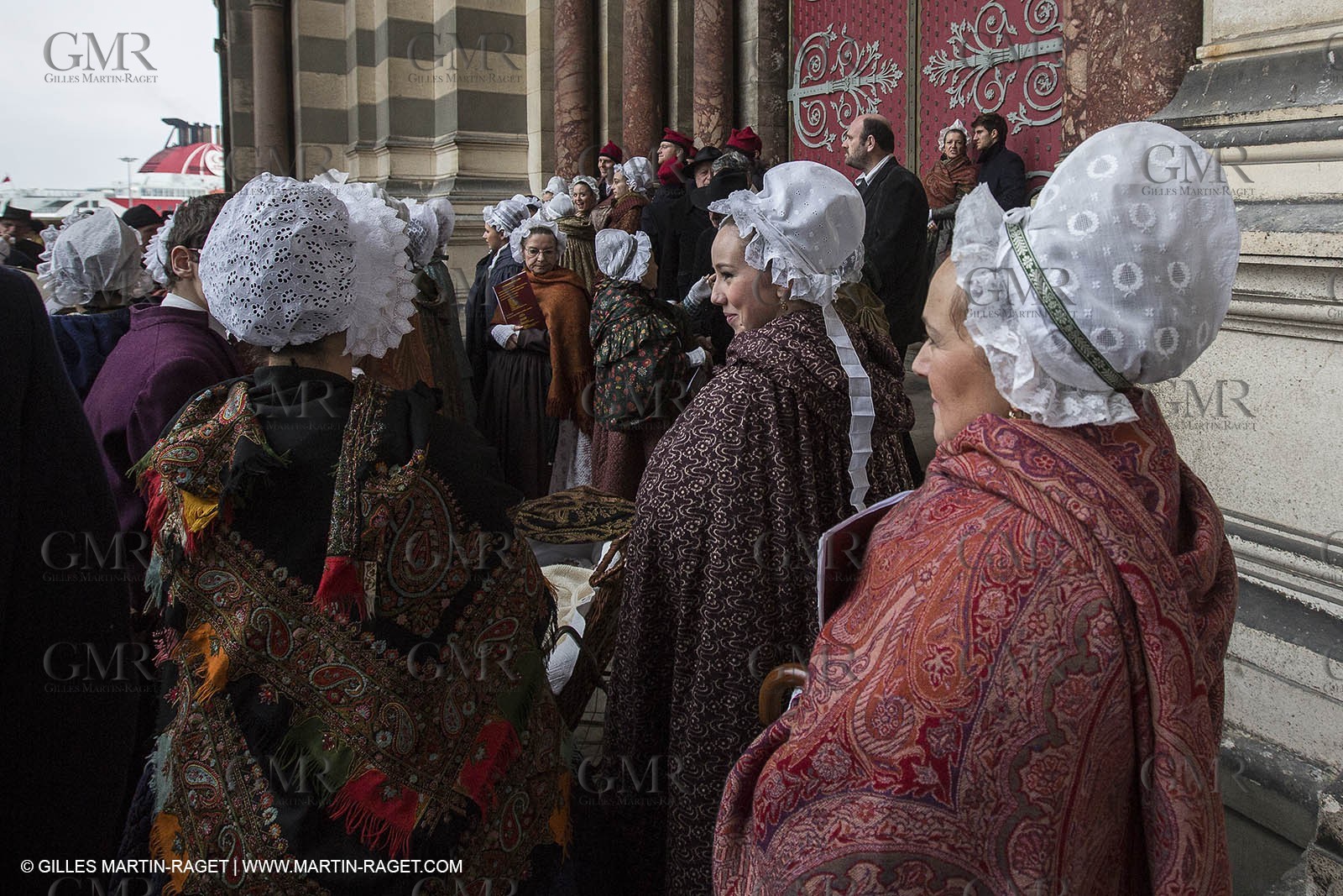 13 01 2012 - Marseille (FRA,13), Opening week-end for MP 2013, European capital of Culture, Traditional costumes from Provence