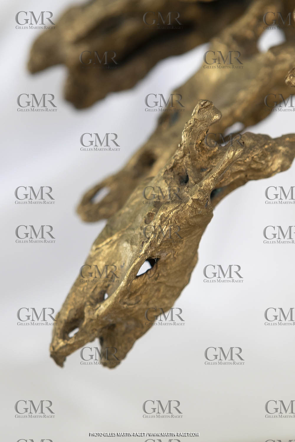 12 02 2020, Marseille (FRA,13), Oeuvre de Germaine Richier, Le Cheval à six têtes, petit 1955 ou 1956, Bronze naturel nettoyé, Numéroté Epreuve d'artiste, fondeur : L. Thinot, Paris, 35,5 x 38 x 18 cm, Collection particulière