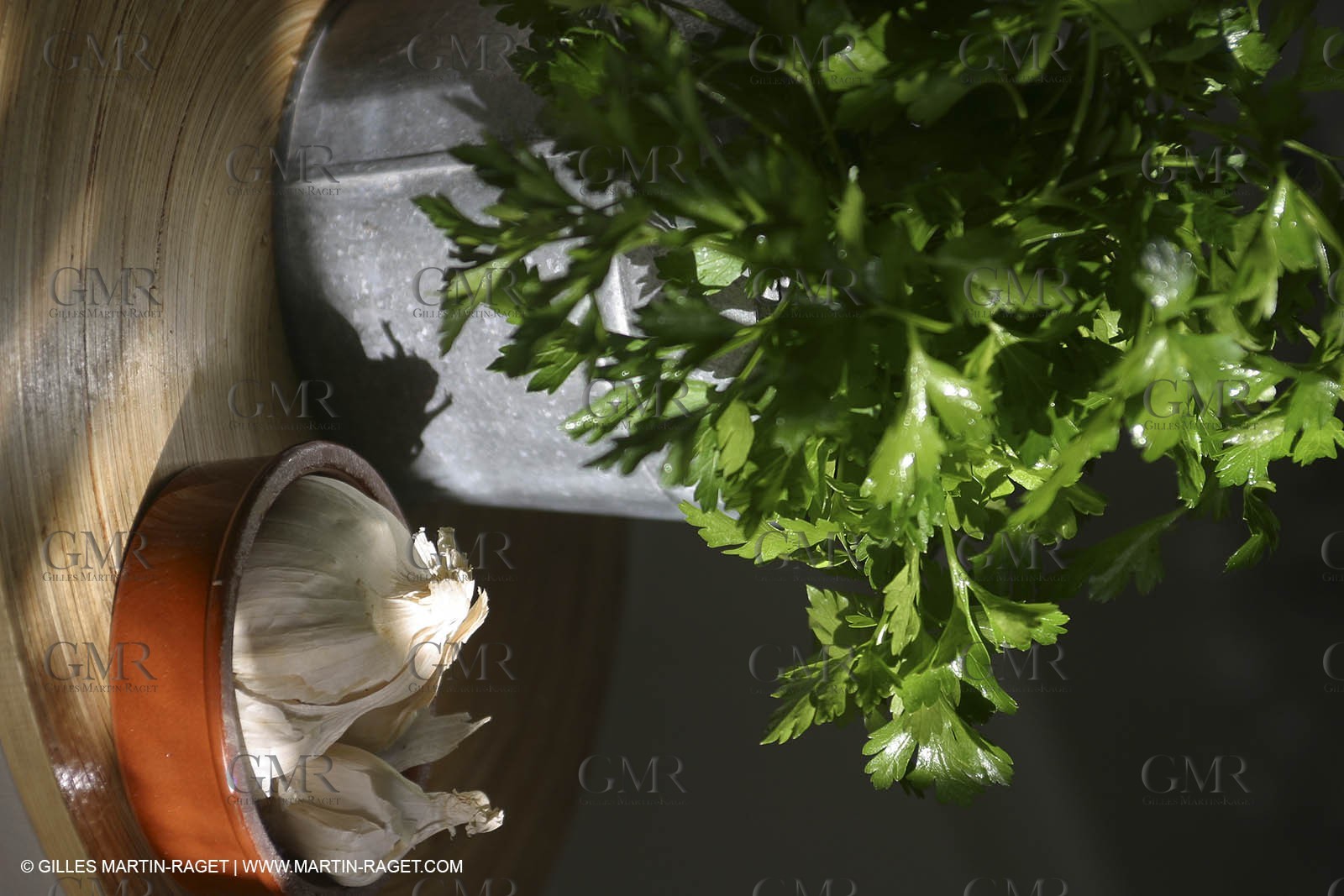 Cooking herbes from Provence - Garlic and Parsley