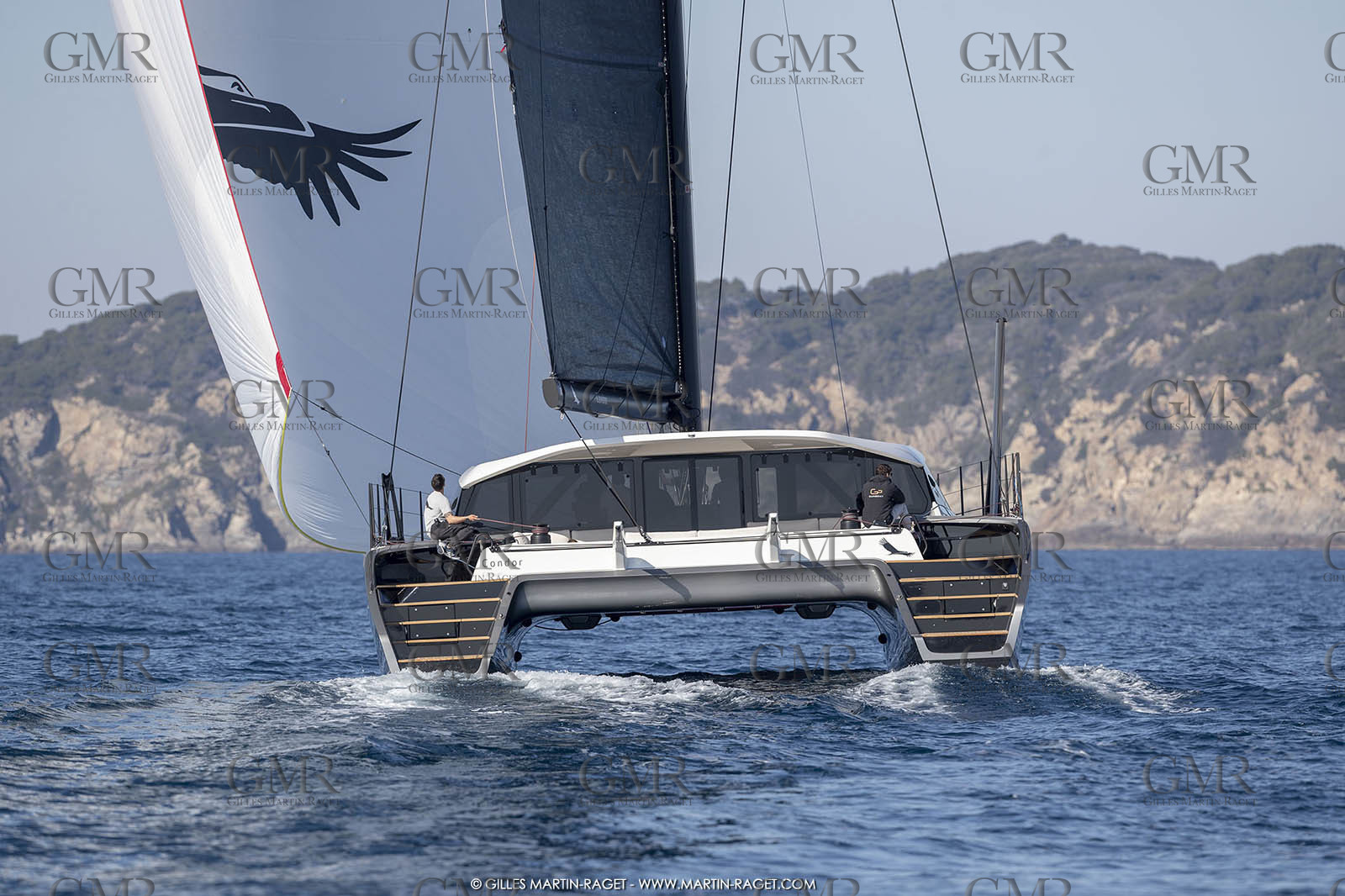 16 02 2019, Porquerolles (FRA,83), Gunboat 68 sail testing  3