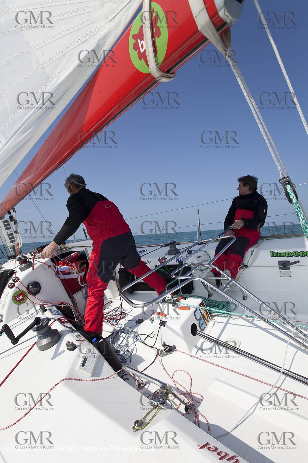13 03 2010 -  La Grande Motte   Port Camargue (FRA) - Groupe Bel - Kito de Pavant   Sebastien Audigane training for Transat AG2R
