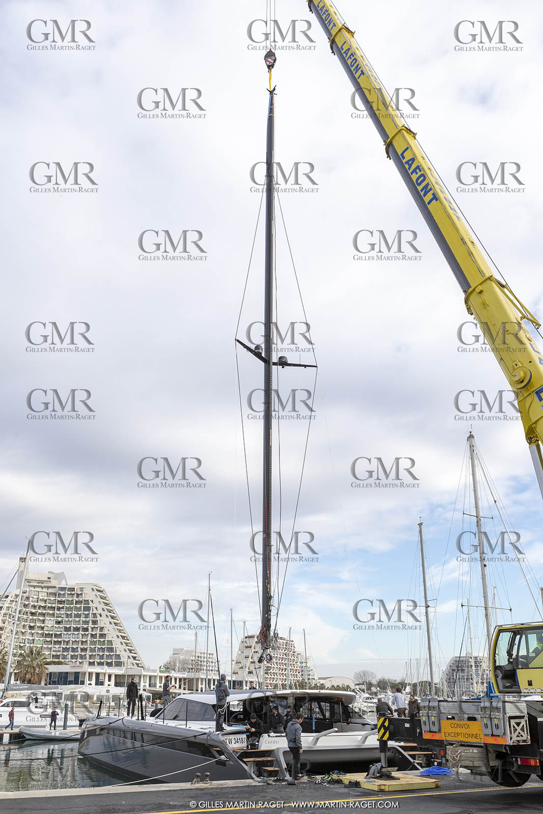 17 01 2018, La Grande Motte (FRA), Gunboat 68  1 launch