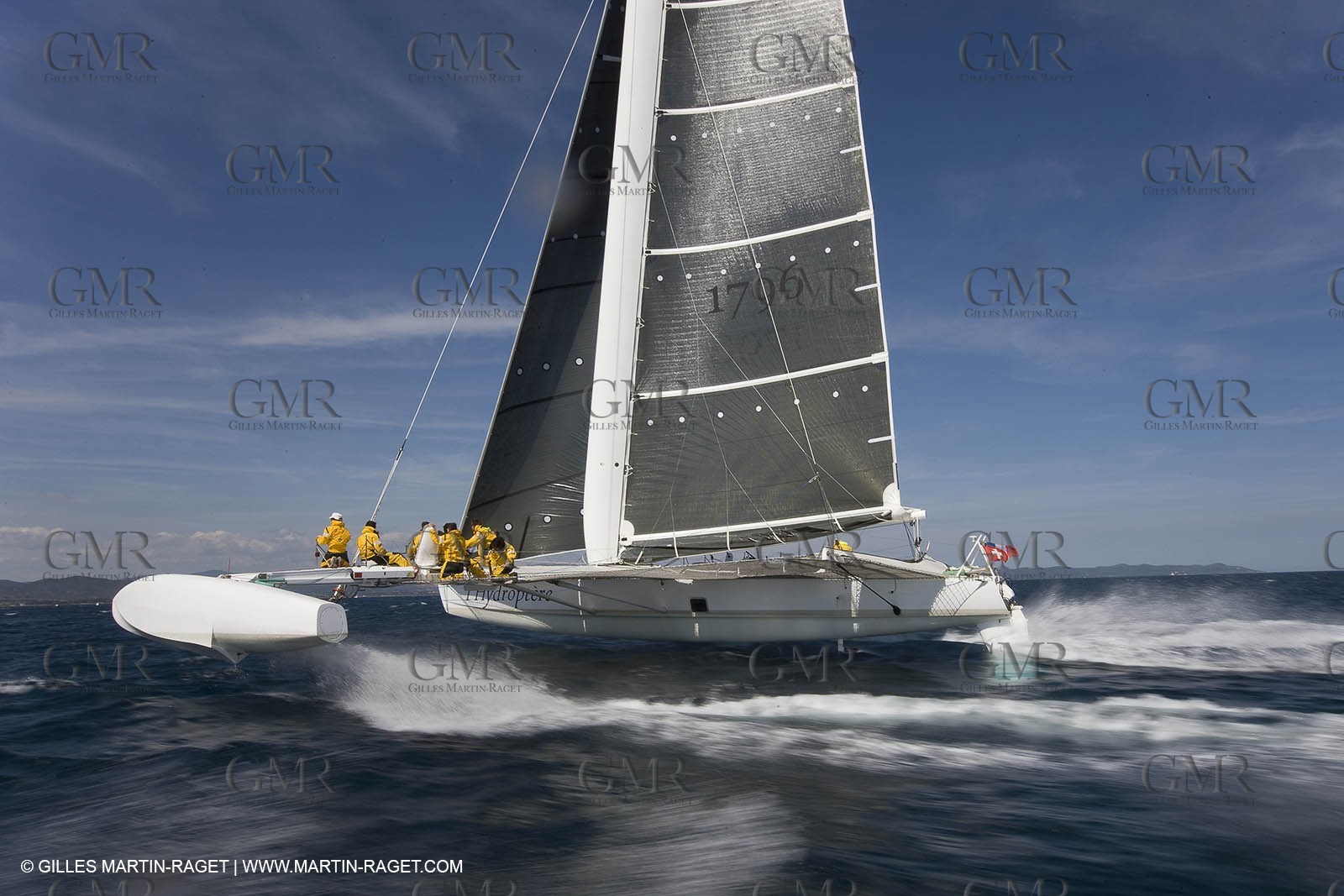 14 06 2008 - Toulon-Hyères (FRA,83) - 50 knots record attempt trials by l'Hydroptère