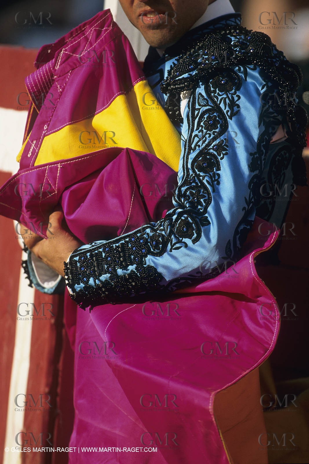 France, Provence, Traditions, Tauromachie, bull fights, détail costumes, habit de lumière