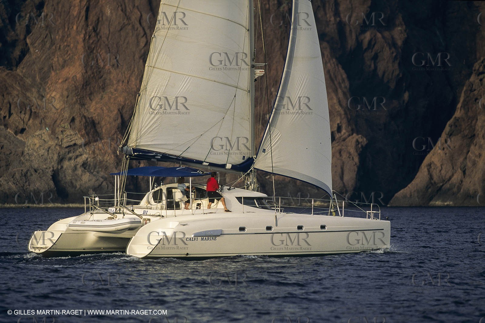Sailing, cruising, multihull under sail