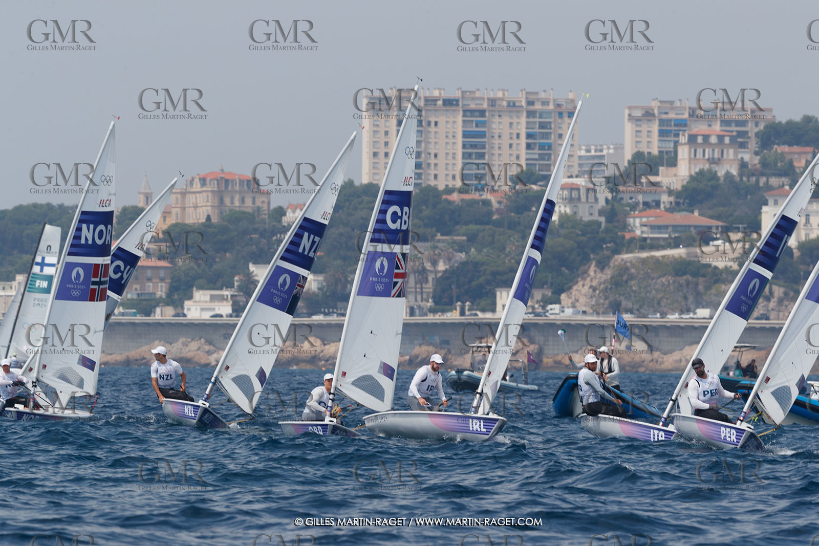 07 08 2024, Marseille (FRA), Paris 2024 Olympic Games, Sailing, Race Day 10, ILCA Medals races