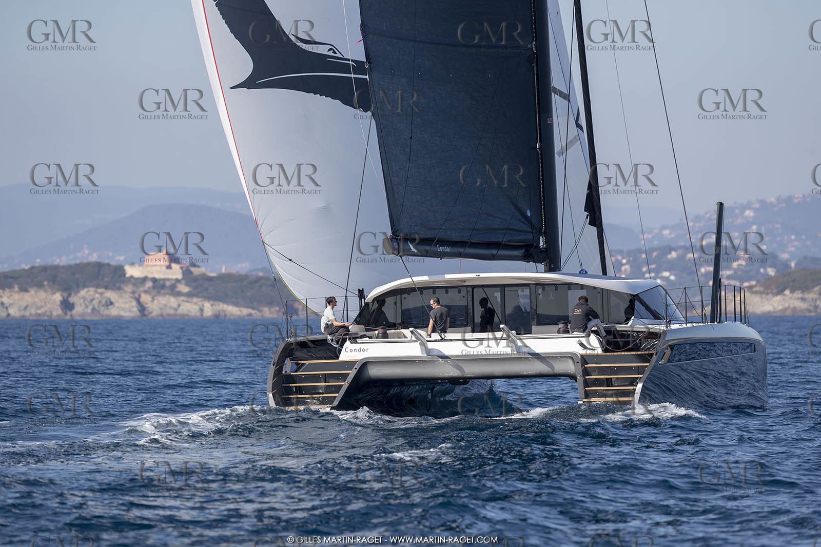 16 02 2019, Porquerolles (FRA,83), Gunboat 68 sail testing  3