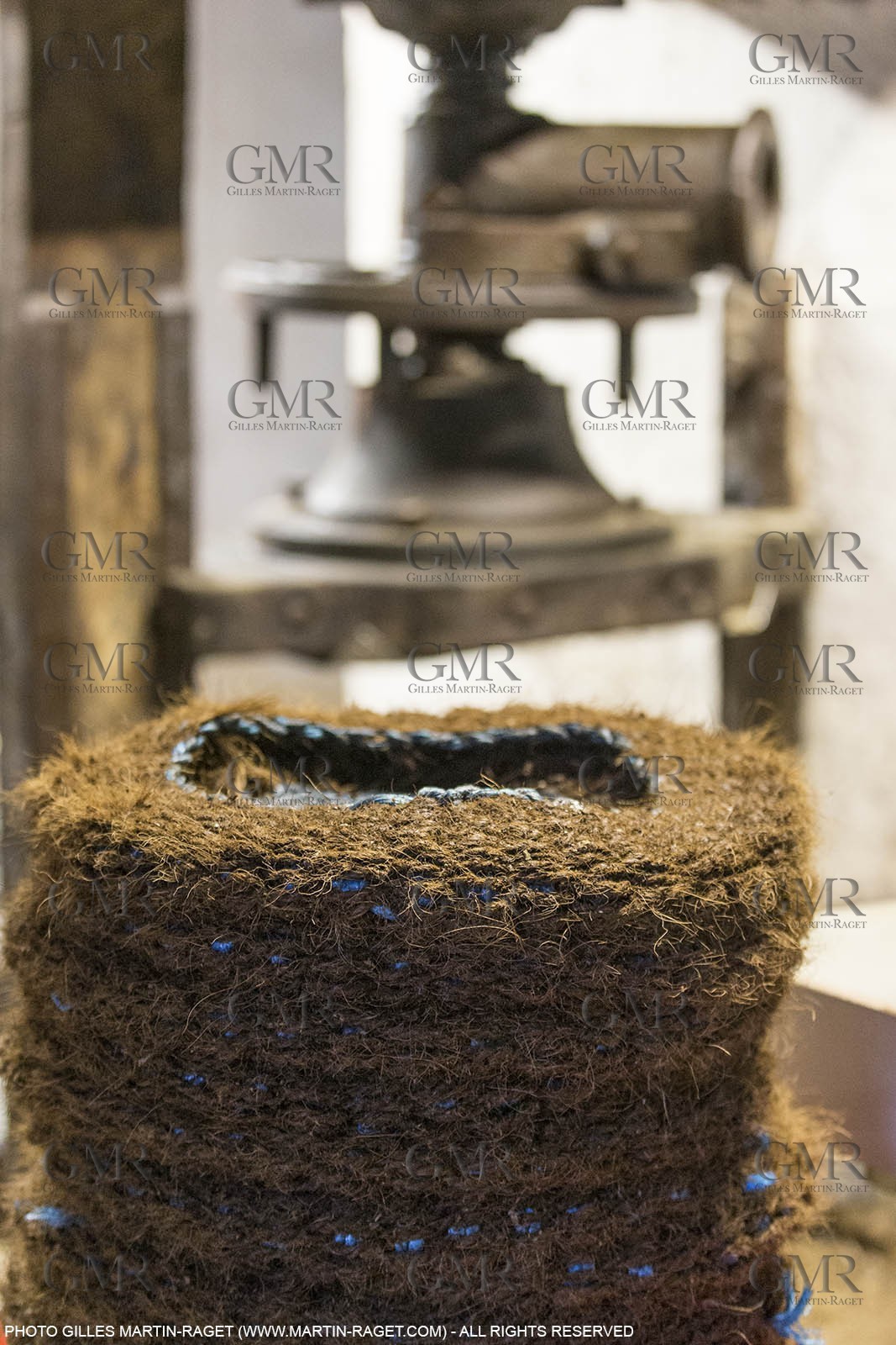 14 11 2015, Saint-Etienne du Grès (FRA,13), traditional making of olive oil at La Croix mill