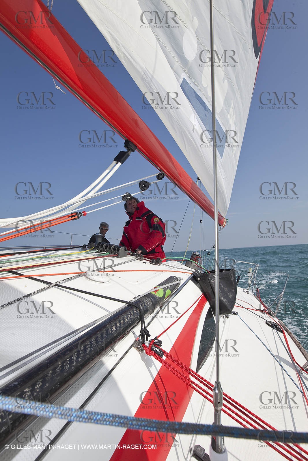 13 03 2010 -  La Grande Motte   Port Camargue (FRA) - Groupe Bel - Kito de Pavant   Sebastien Audigane training for Transat AG2R