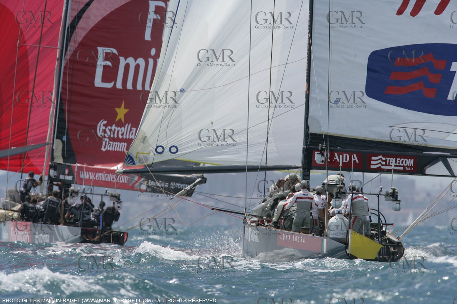 01 06 2007-Valencia (Spain)- 32nd America's Cup - Louis Vuitton Cup Final - Day 1