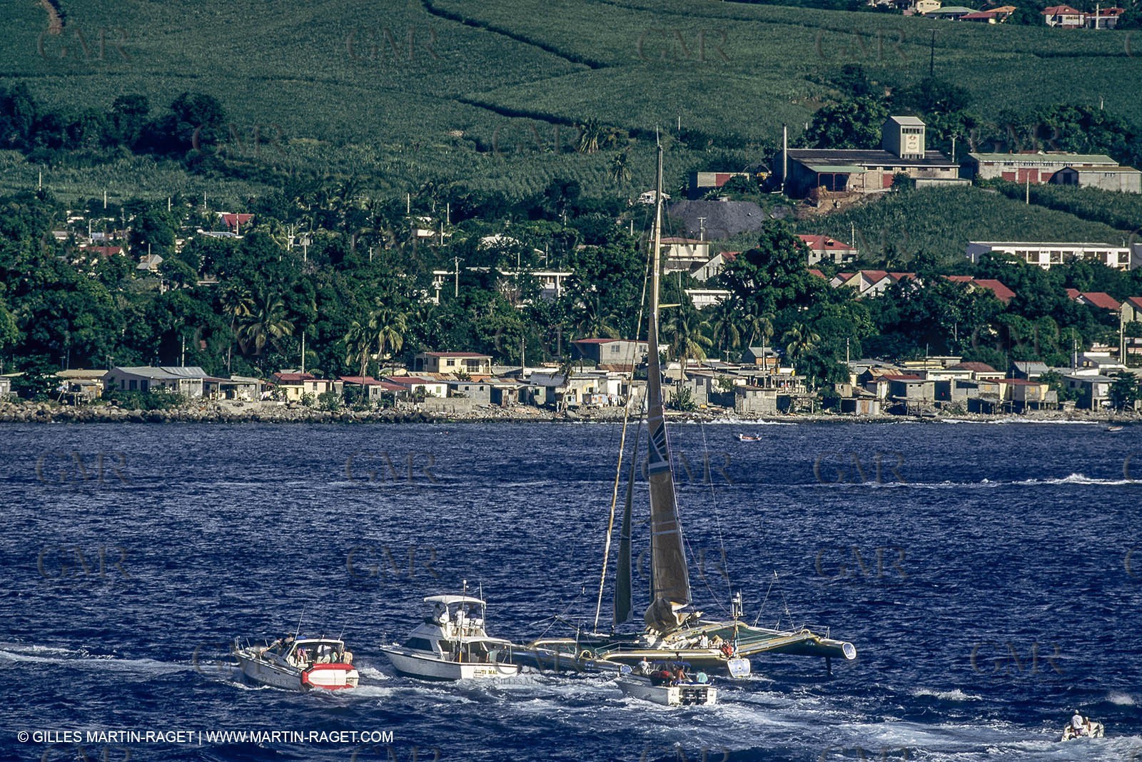 Sailing, Offshore Racing, Route du Rhum 1990, Groupe Pierre 1er, Florence Arthaud