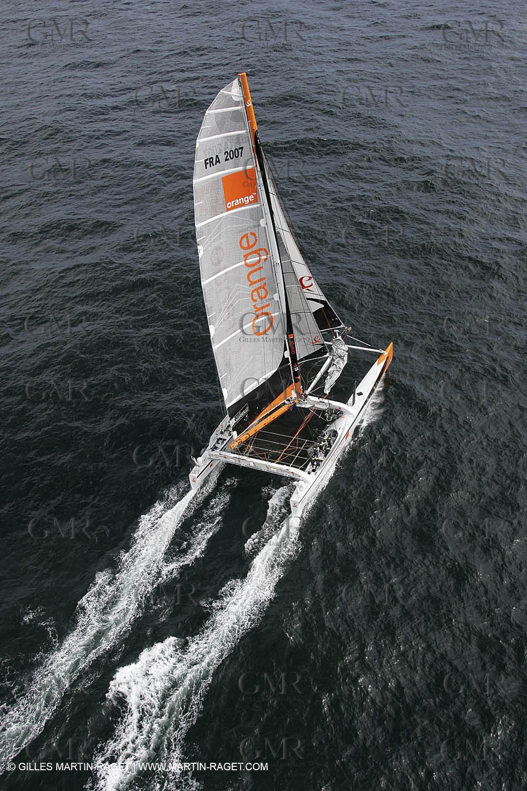 2004 Atlantic record attempt - Orange II at Land's End
