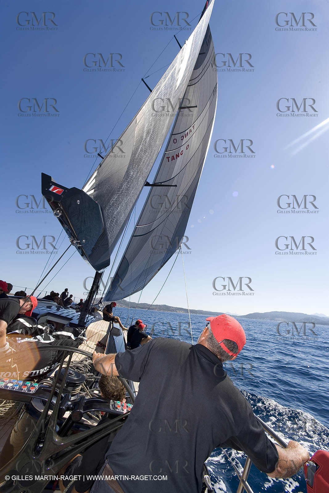 03 09 06 - Porto Cervo (Sardinia) - Maxi World Cup 2006 - Onboard Wally 90 Tango