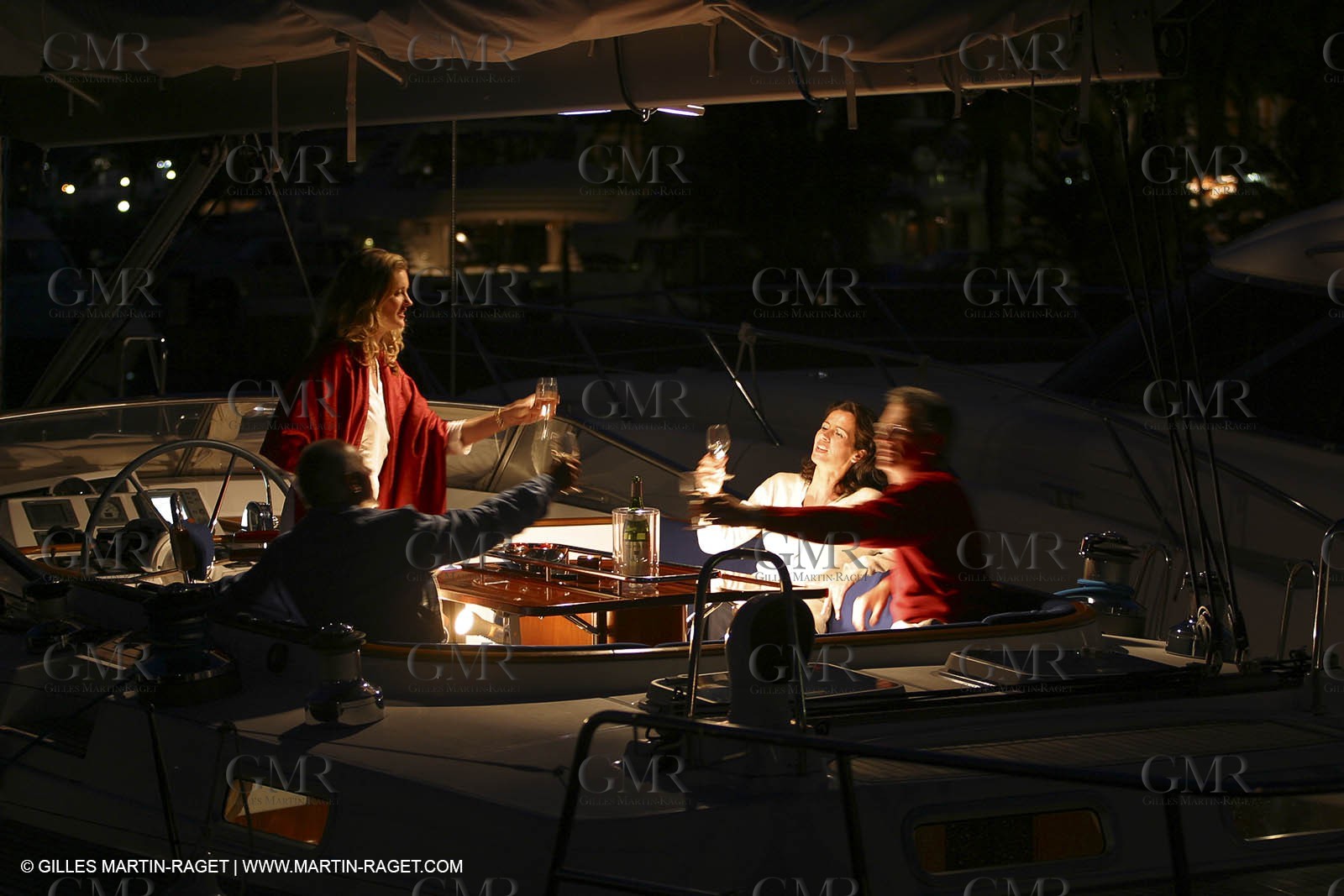 Sail - Cruising - People - At night