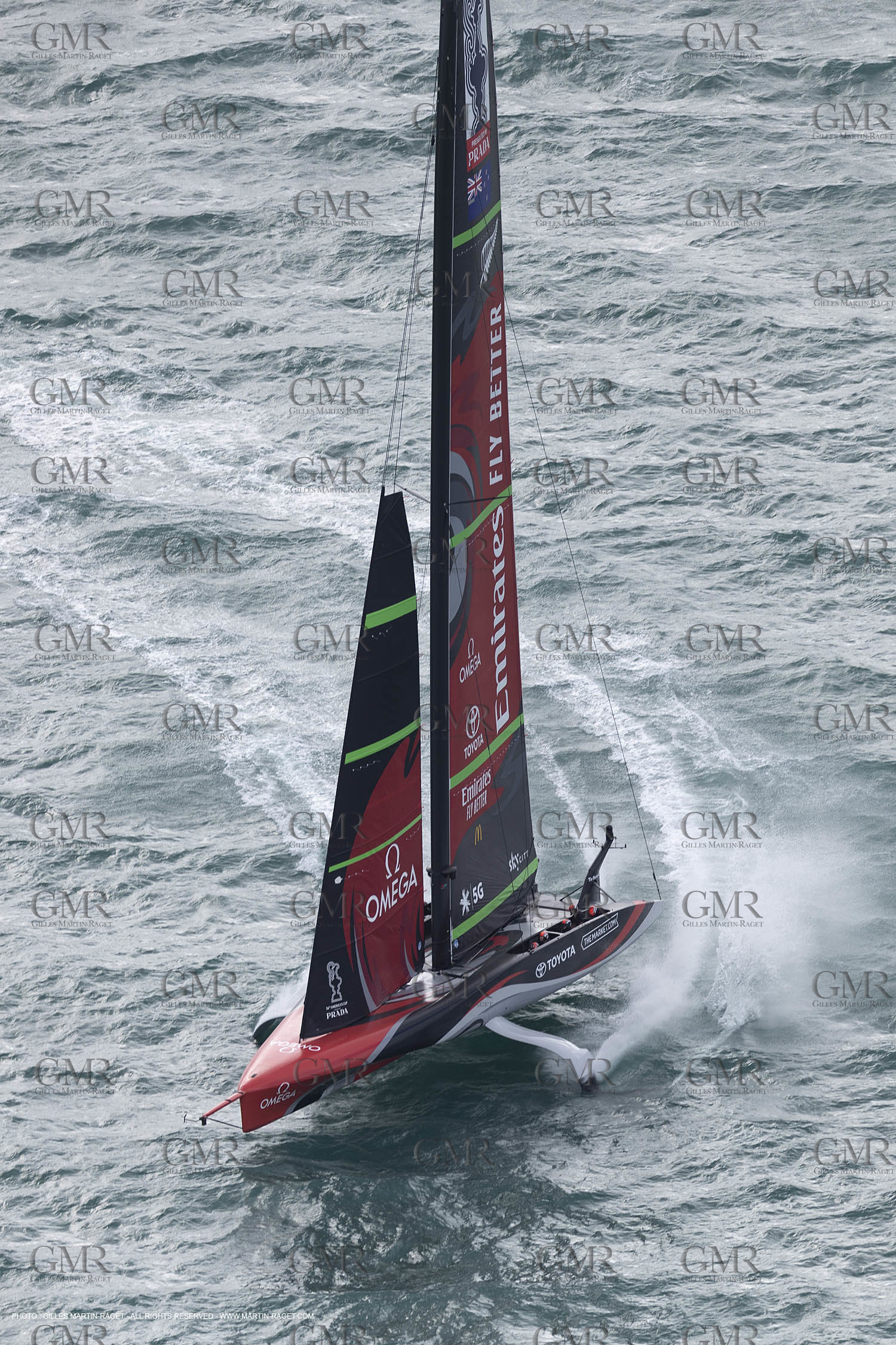 10 12 2020 - Auckland (NZL) - 36th America's Cup - Practice Sessions - Day 2 - Emirates Team New Zealand