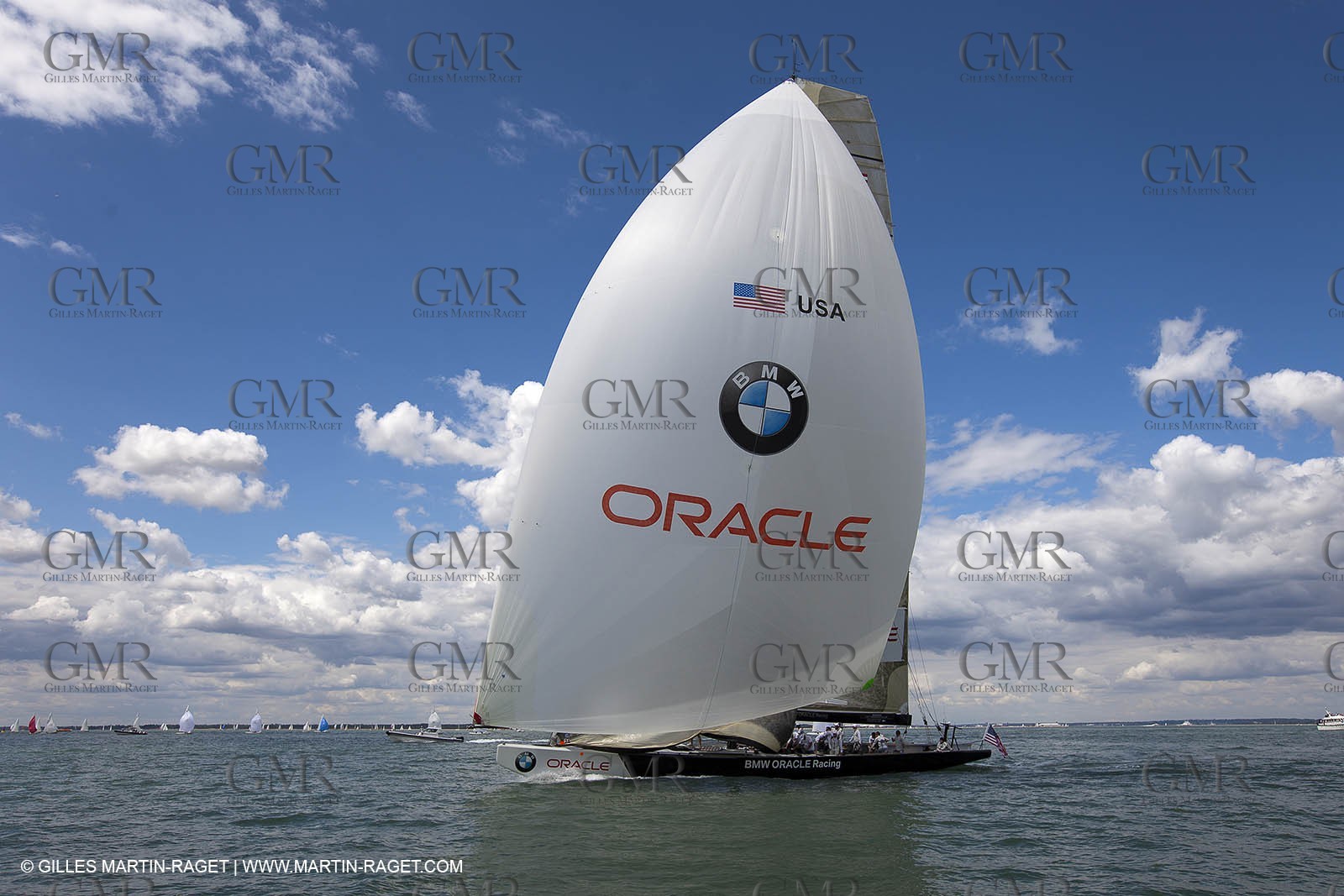02 08 2010 - Cowes (UK, IOW) - The 1851 Cup -  BMW ORACLE Racing - Training Day.